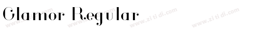 Glamor Regular字体转换
